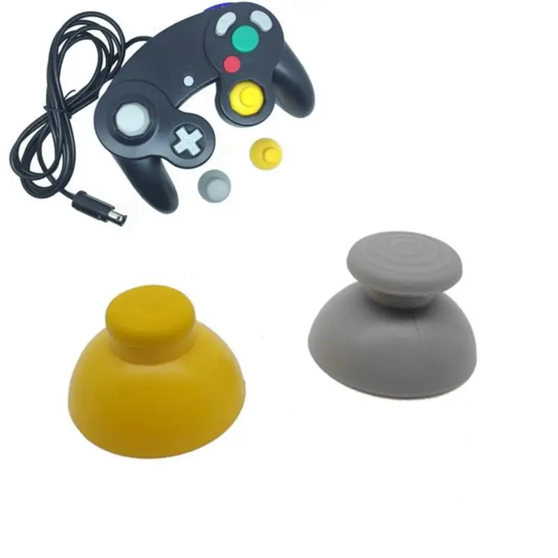 

1Pcs Replacement Analog Joystick Thumb Stick Silicone Cap For Game Cube NGC GC Controller Wired Handle Mushroom Head Accessor