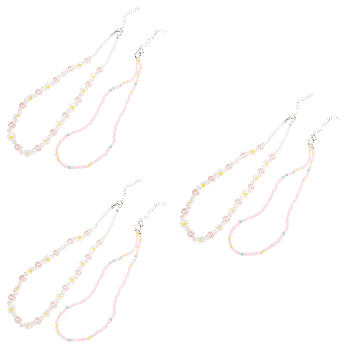 

Double Clavicle Chain Beaded Necklace Beach Bracelets Necklaces Women Choker Bohemian Teen Girls