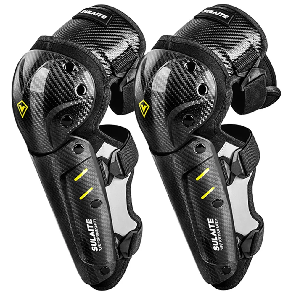 

Motorcycle Knee Pads Motorbike 3K Carbon Fiber Elbow Knee Pads Set Motorbike Kneepad Riding Motocross Knee Sliders Protector