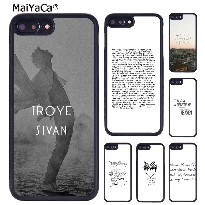 MaiYaCa Красивый чехол для телефона с текстом Troye Sivan iPhone 16 15 14 plus 11 12 13 Pro XR XS Max