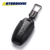 autodoxxsi leather remote key case cover holder for byd tang dm 2018