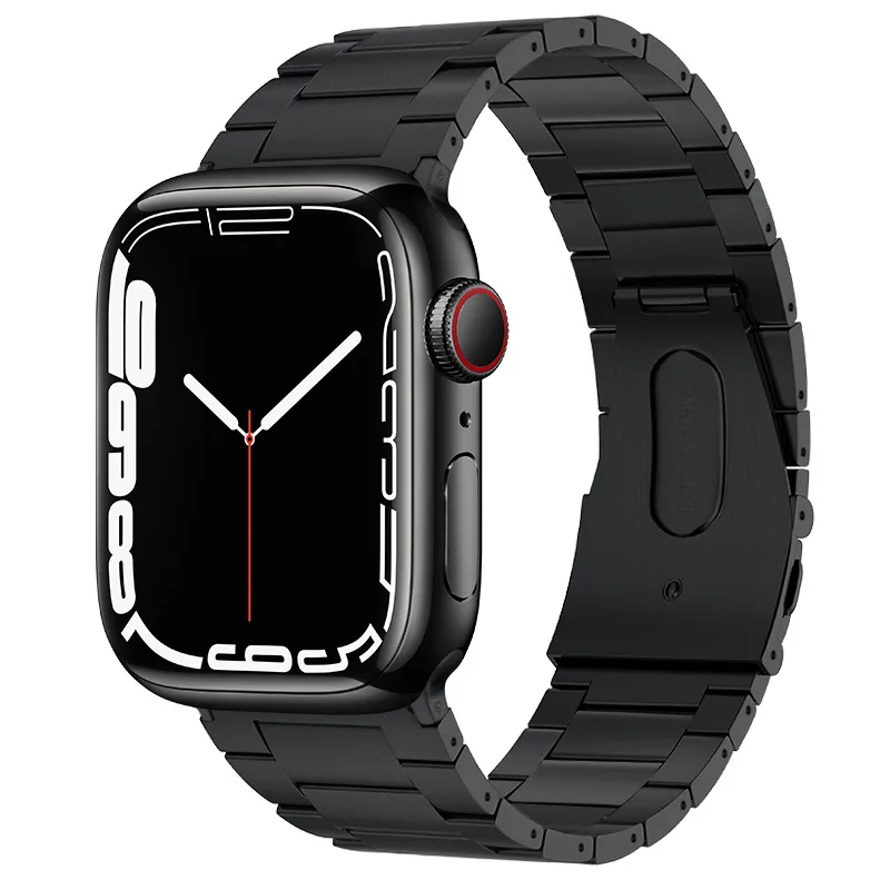 

Premium Titanium Strap for Apple Watch Ultra 49mm 8 7 45mm 41mm Metal Stainless Steel Wristband iWatch 6 5 4 3 SE 44 40mm 42 38