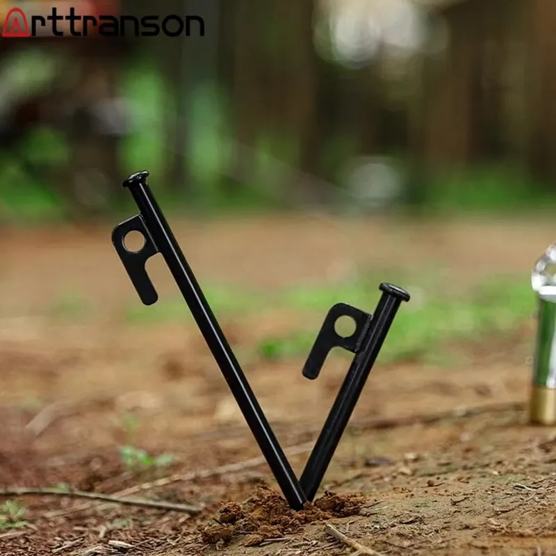 12 упаковки гвоздей для палаток Сверхмощные стальные гвозди Колышки кемпинга