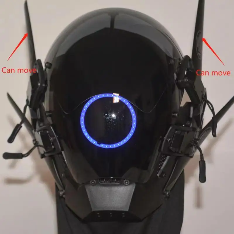 Киберпанк маска кольцо свет светильник футуристический Dystopian Cospla аксессуары