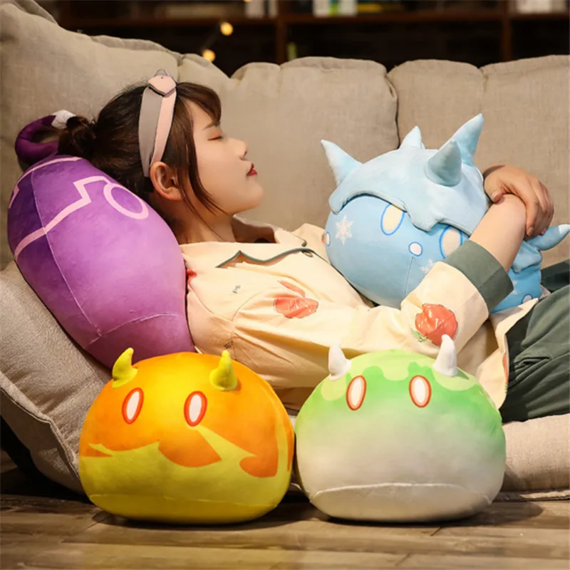 

Anime Project Genshin Impact Slime Pillow Doll Women Men Pillow Children's Birthday Gift Cartoon Doll
