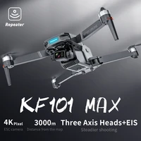 new kf101 max gps 5g wifi 3000m fpv rc drone 4k hd professional camera 3 axis gimabal brushless foldable dron rc quadcopter toys