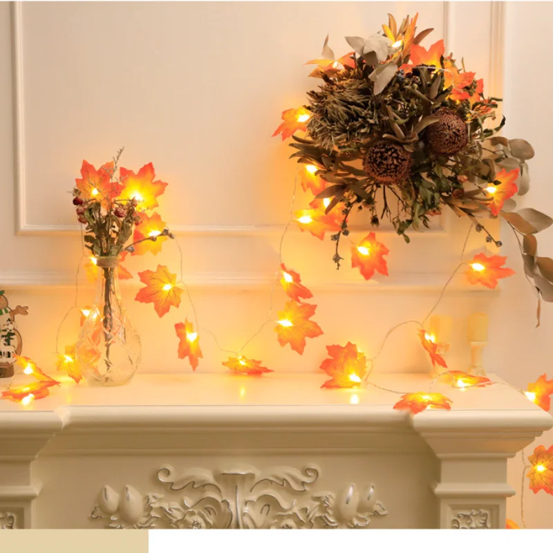 Светодиодные гирлянды из кленового листа