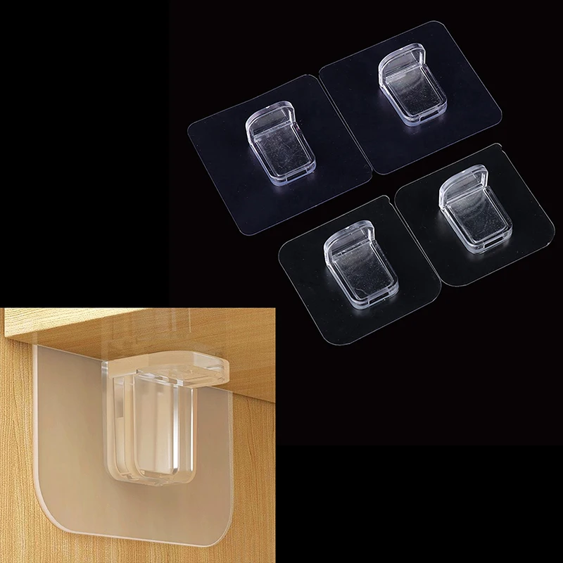 

2PCS Shelf Support Pegs Adhesive Shelves Clips Strong Partition Pin For Kitchen Cabinet Book Shelves Closet Bracket Clapboard