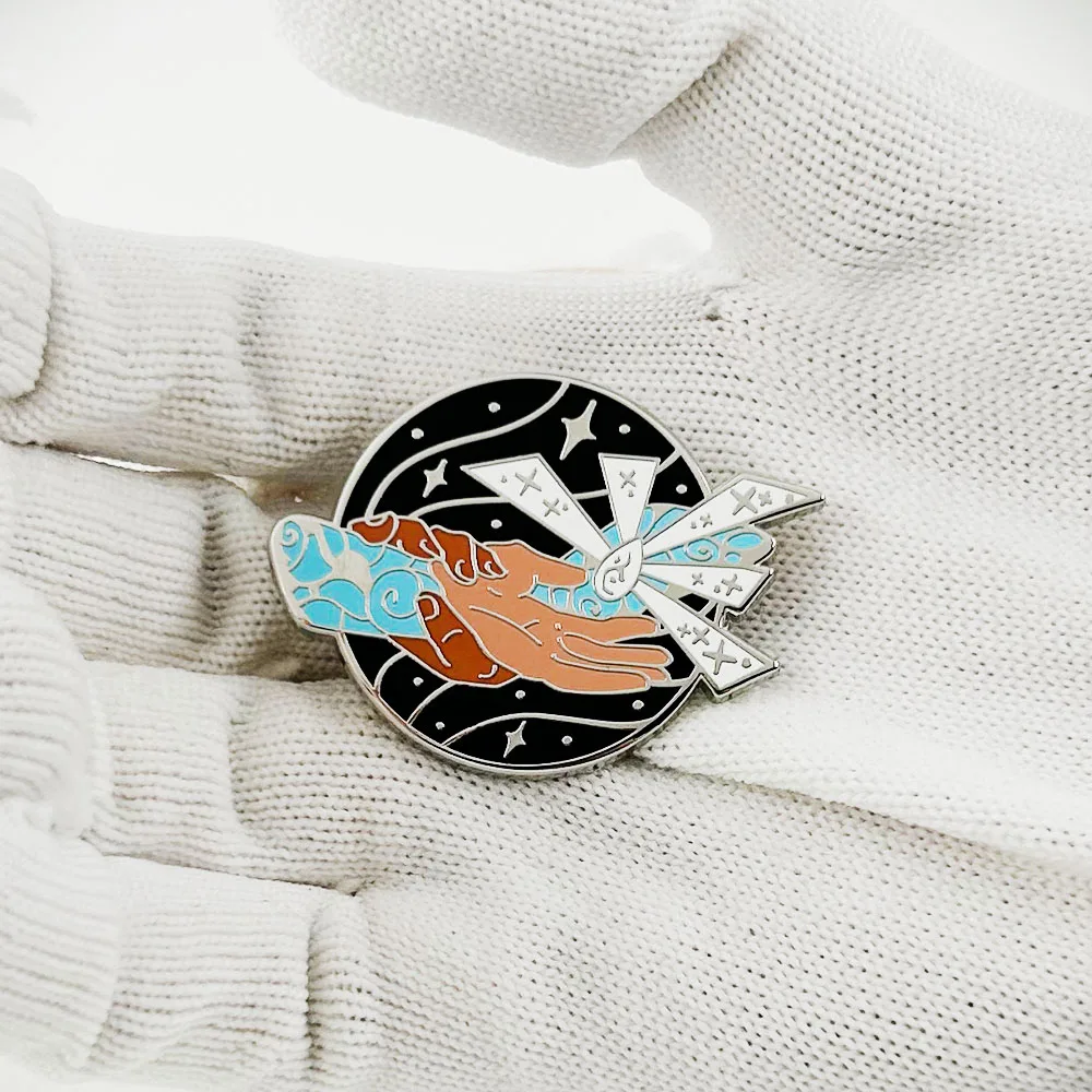 Фото Arcane League Jayvik Infinity Enamel Pin Game Peripheral Viktor Jayce Badge Fans Gift Collect Souvenirs №2
