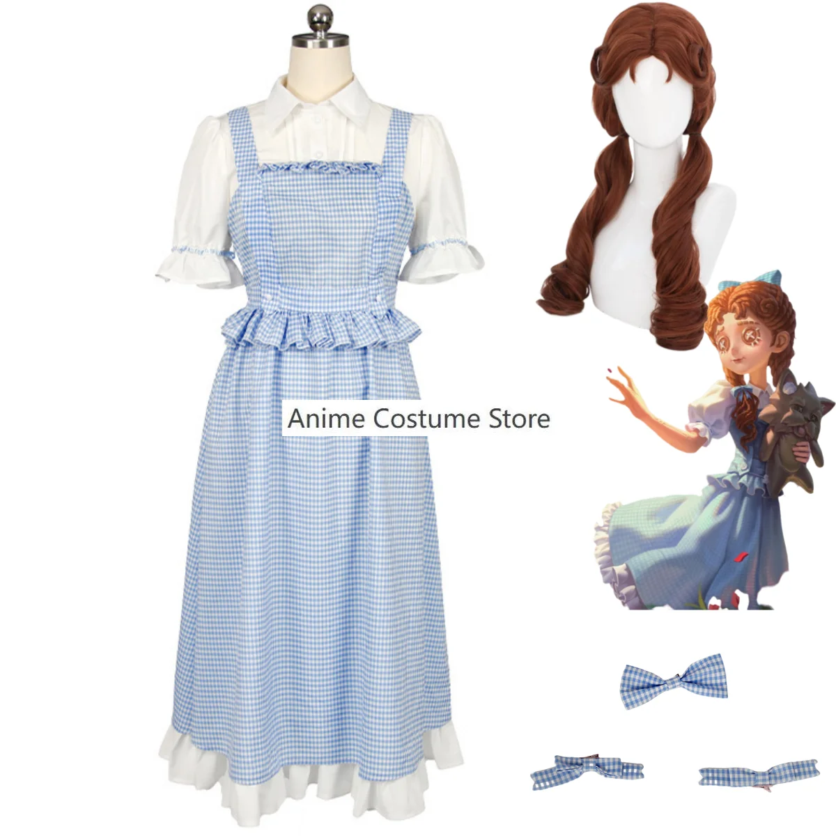 Косплей-костюм для маленькой девочки с памятью о персонаже игры Эдгар валден