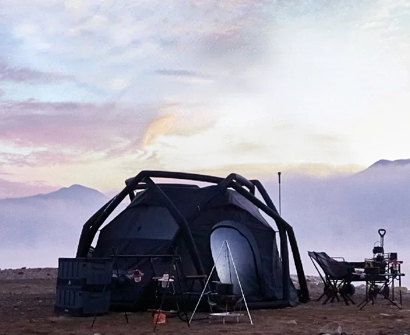 Надувная палатка для кемпинга на открытом воздухе большая виниловая с посадкой