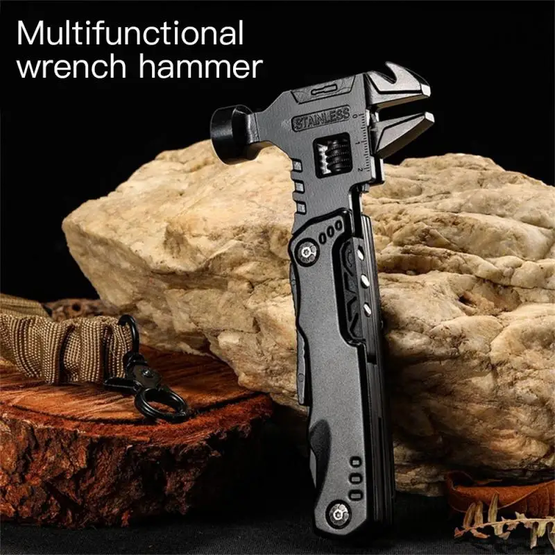 

Black Safety Hammer Labor-saving Hand Tools Tool Parts Wrench Accurate Scale Household Outdoor Survival Accessories Claw Hammer