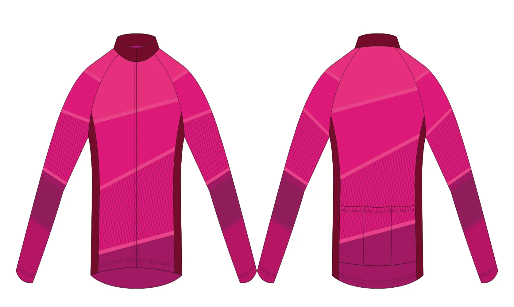 

High-Quality Men's Long Sleeve Sublimation Printing Cycling Jersey Sun Protection Quick-Drying Clothing Bicycle Shirts