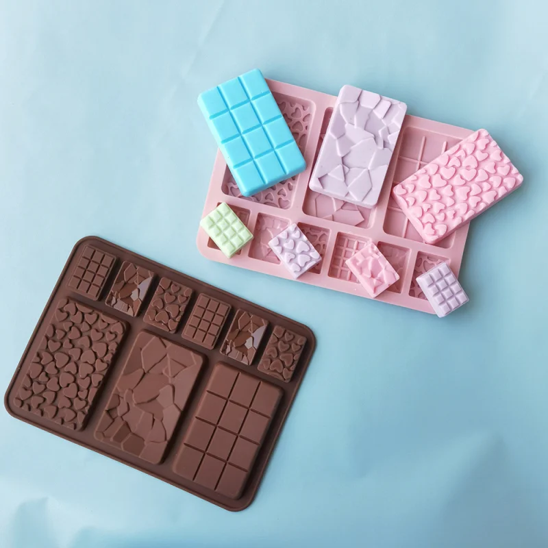 

Силиконовая 3D форма для шоколада, 9 ячеек, антипригарная форма для помадки, торта, желе, брусок, конфет, кухонная форма для рукоделия