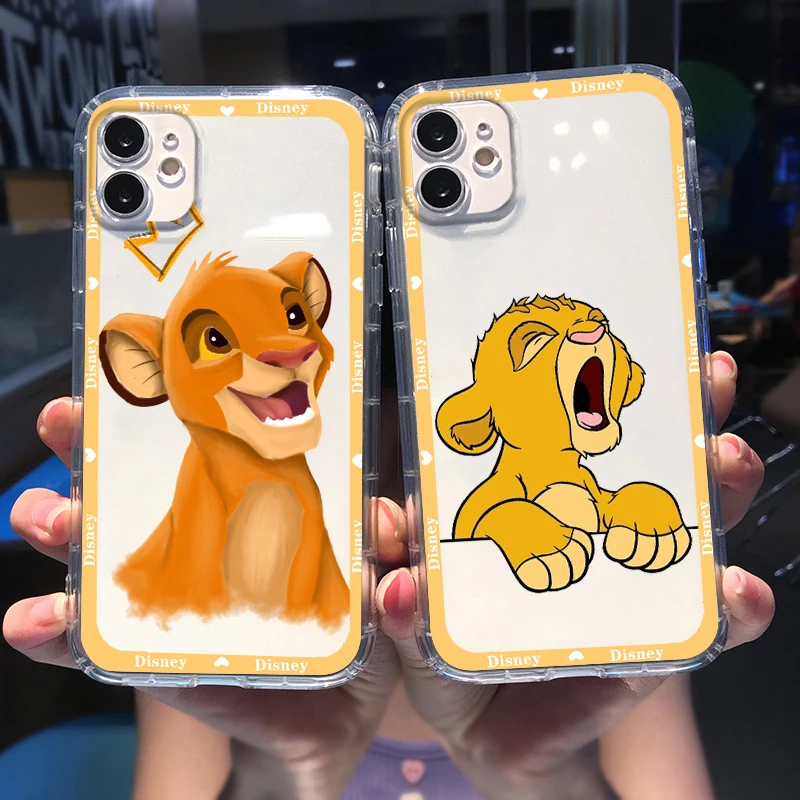 

Disney The Lion King Art Phone Case For Apple iPhone 14 13 12 11 SE XS XR X 7 8 6 mini Plus Pro MAX Soft Transparent Cover