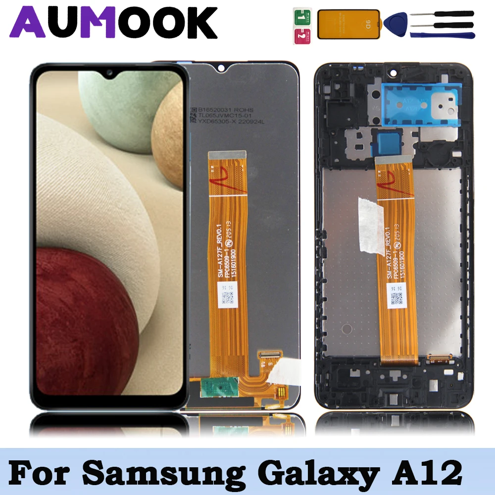 

6.5'' Original Display For Samsung A12 A125 A125F A125F/DS Display LCD Touch Screen Digitizer Assembly Replacement Repair Parts
