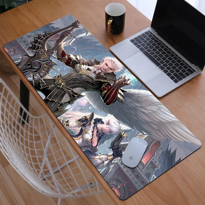 

Lineage 2 Mouse Pad Gaming Laptops Desk Protector Pc Accessories Keyboard Mat Mousepad Gamer Mats Anime Mause Pads Large Carpet