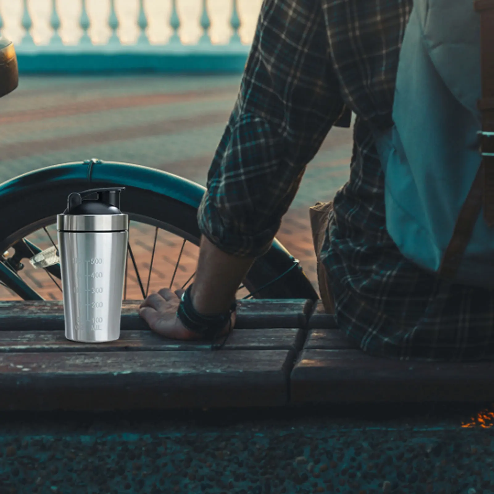 

Stainless Steel Shaker Bottle Protein Shaker Bottle For Protein Mixes Water Bottle Protein Mixing Cup Portable Shaker Bottle