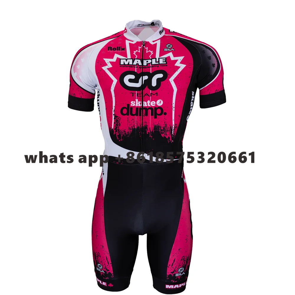 Фото Maple Skeelerpak Team Skate Dump Roze BONT Racing Skinsuit Speed Роликовые коньки Комбинезон для быстрого катания на триатлонных коньках №1