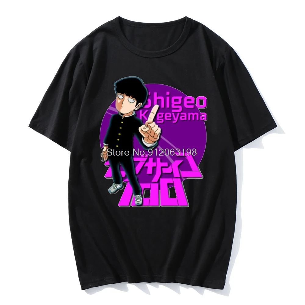 

Hot Sale Streetwear Fashion Anime Mob Psycho 100 Printed O-neck Shirts Funny Comfortable Tshirt Casual Cotton Oversize Tops