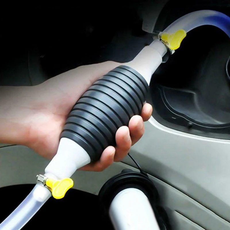 Fuel Hand Pump High Flow Siphon Portable Manual Car Transfer