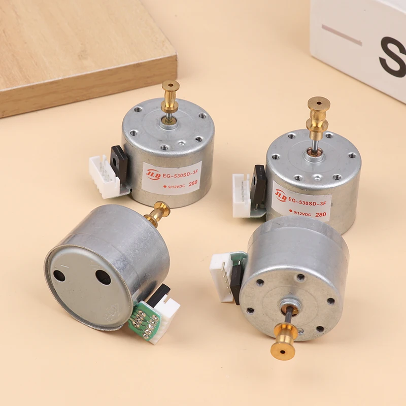 Фото EG530SD-3F DC5-12V 3-скоростной металлический двигатель проигрывателя 33/45/78 об/мин, монтажные отверстия 25 мм, рукав для проигрывателя пластинок №3