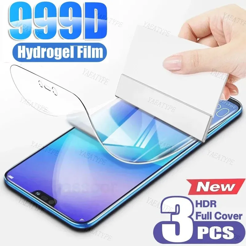 Гидрогелевая пленка для Huawei Y7, Y6, Y5, Y9 Prime 2018, 2019, защитная пленка для Huawei Y7, Y6, Y5 Pro 2019, Y9A, Y8S, Y8P, Y7S, Y6P, пленка, 3 шт.