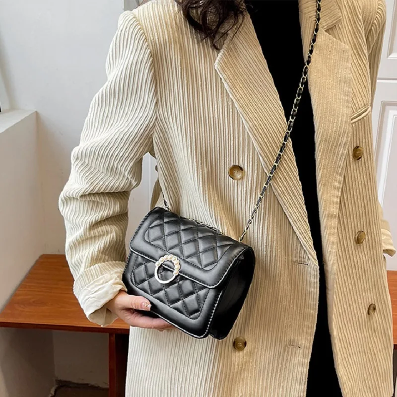 Women's Fashion PU Crossbody Shoulder Handbag Minimalist Shopping Messenger Trend Lightweight Wallet and Phone Bag