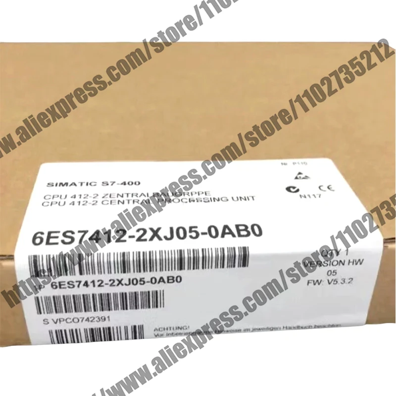 Новый модуль центрального процессора 6ES7412-2XJ05-0AB0 6es7412-2xj05-0ab0 512