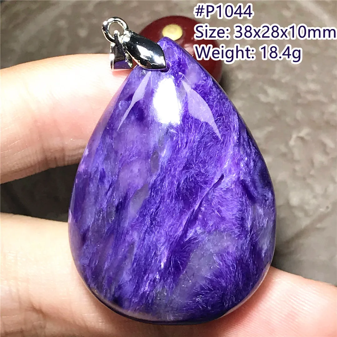 

Natural Charoite Pendant Jewelry For Women Lady Men Purple Healing Crystal Stone Beauty Luck Gift Silver Beads Gemstone AAAAA