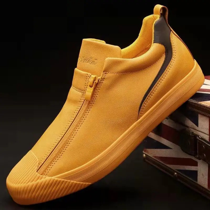 

Men Casual Shoes High-top Casual 2023 Spring and Summer Men Flats New Pedal Trend British Wild Mens Trainers