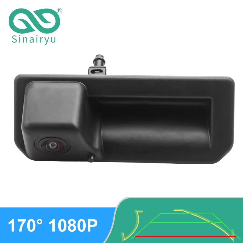 

HD AHD 1080P ручка багажника с распылителем воды Автомобильная камера заднего вида для Audi Q2 Q3 A5 A6 VW Polo Passat EOS Porsche Cayenne