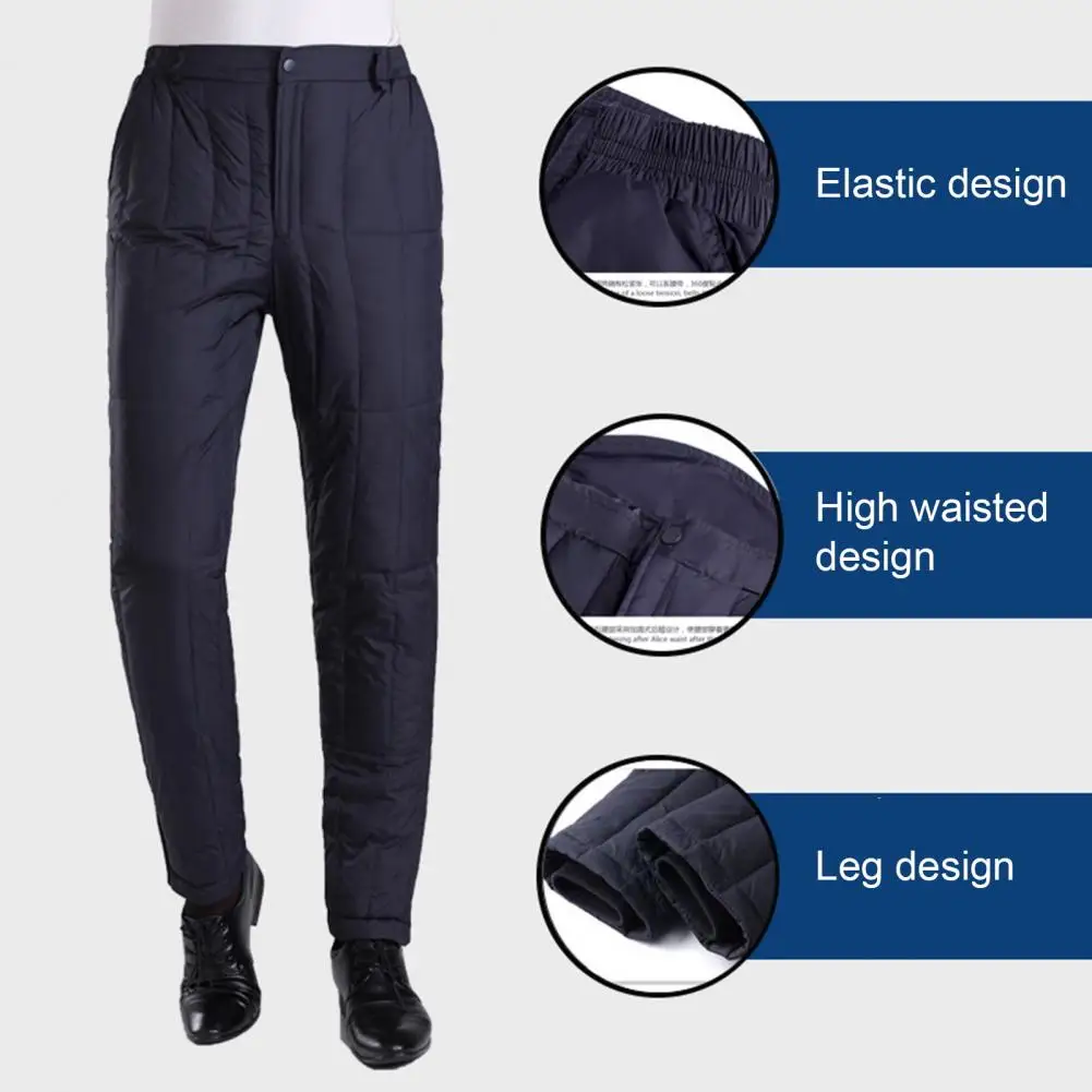 Женские и мужские утолщенные теплые пуховые брюки новинка 2024 зимние прямые