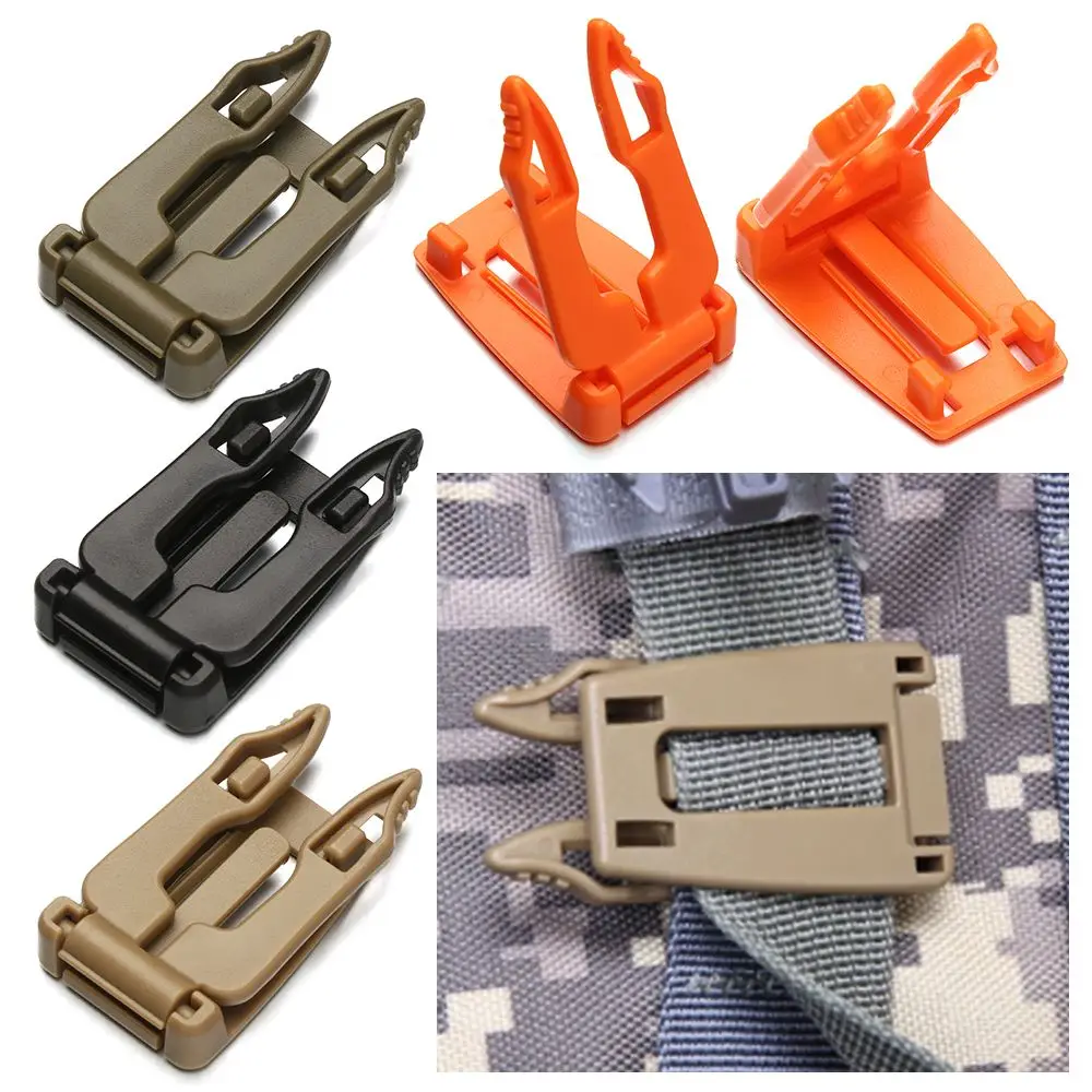 Web Carabiner Camping Equipment Multipurpose Buckle Camping Bag Buckle Backpack Webbing Clip MOLLE Tactical Strap