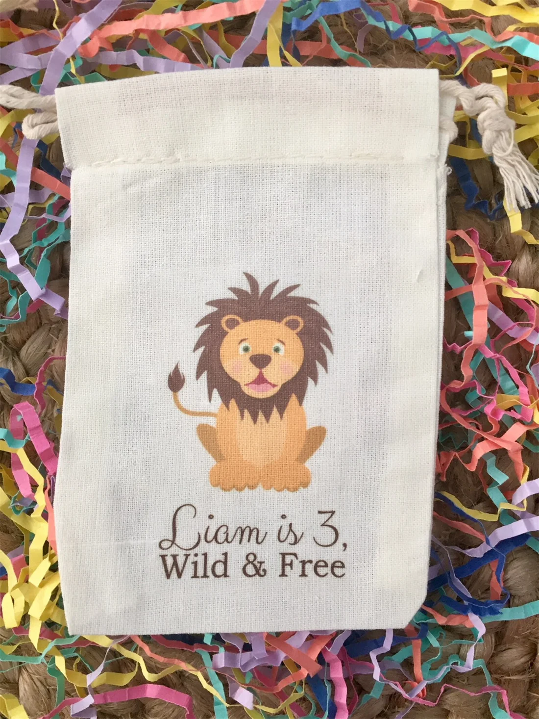 20 шт. персонализированные детские сумочки Джунгли/Сафари/зоопарка животные