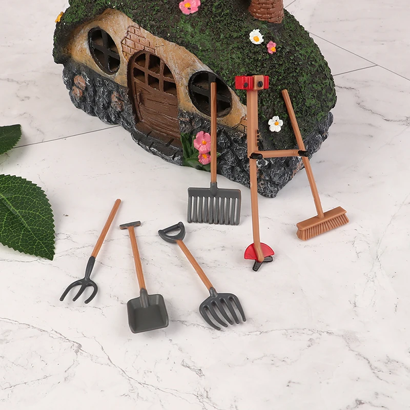 

6 шт./набор, миниатюрные винтажные игрушечные инструменты