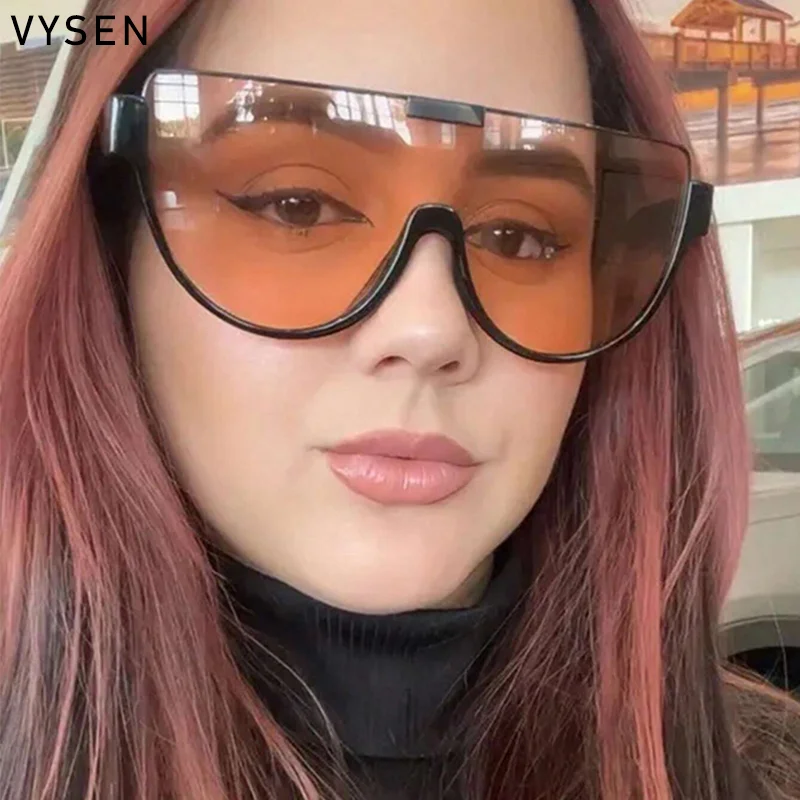 Цельные солнцезащитные очки в полуоправе для мужчин и женщин роскошные