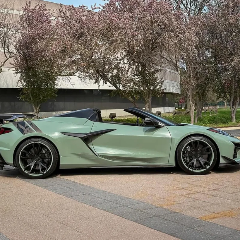 Фото Кованые двухсоставные диски Bku из карбона для Corvette C8911, 19-20 дюймов, 5x120, легкосплавные, облегченные автомобильные диски №3