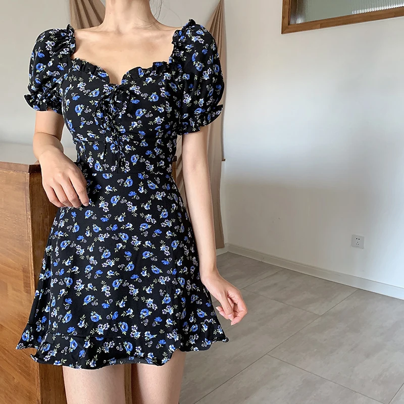 Женские платья с открытой спиной и пышными рукавами сексуальные элегантные