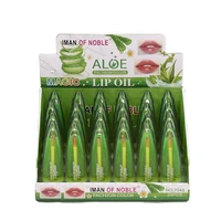 24pclot natural aloe transparent lip gloss temperature color changing liquid lipstick waterproof long lasting lip oil cosmetic