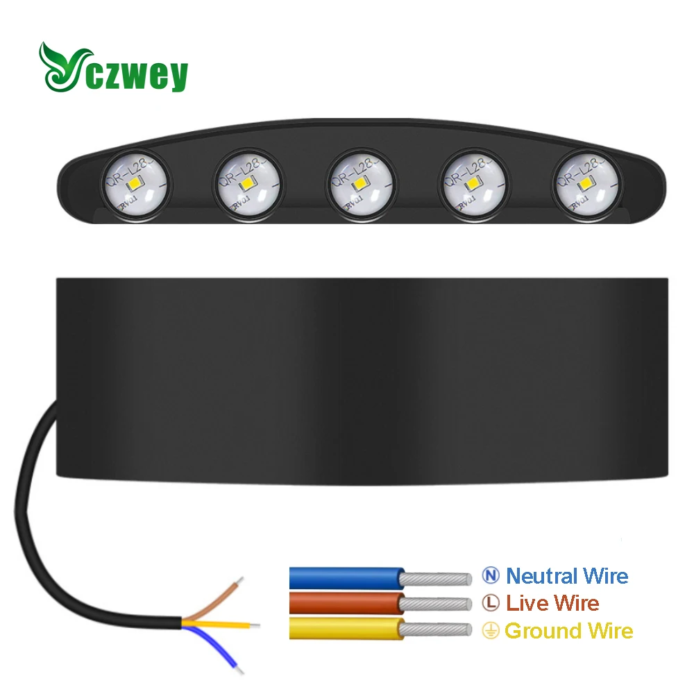 

Светодиодная настенная уличная лампа, водонепроницаемый светящийся Светильник направленного света, украшение для сада, настенное освещение для спальни, гостиной, 12 Вт