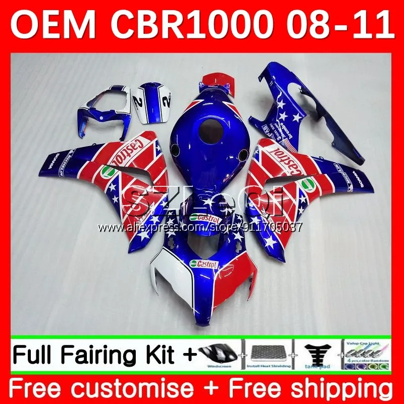 

Castrol синяя инъекция для HONDA CBR 1000 CBR1000 RR CC 1000RR CBR1000RR 08 09 10 11 1000CC 2008 2009 2010 2011 обтекатель 51LQ.23