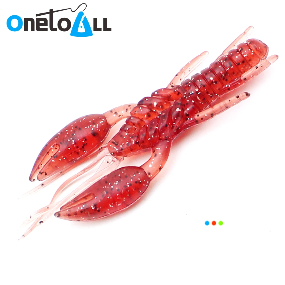 

OnetoAll 20 PCS 7 cm 6 g Soft Plastic Prawn Lure Artificial Bait Lobster Carp Shrimp Jigging Wobbler Bass Shiner Swimbait Tackle