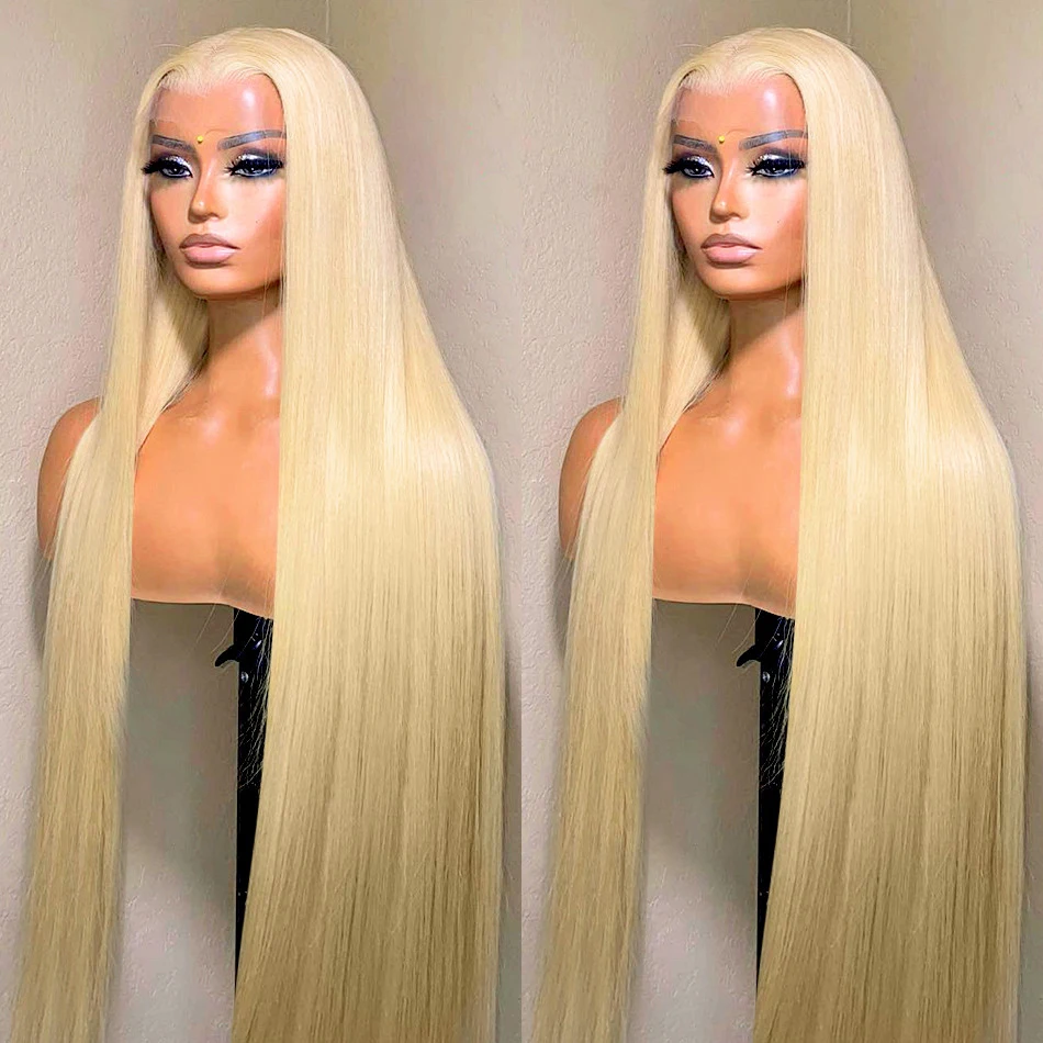 13x4 13x6 Hd Transparent 613 Blonde Lace Frontal Human Hair Wigs For Women Brazilian Wigs On Sale Bone Straight Lace Front Wigs