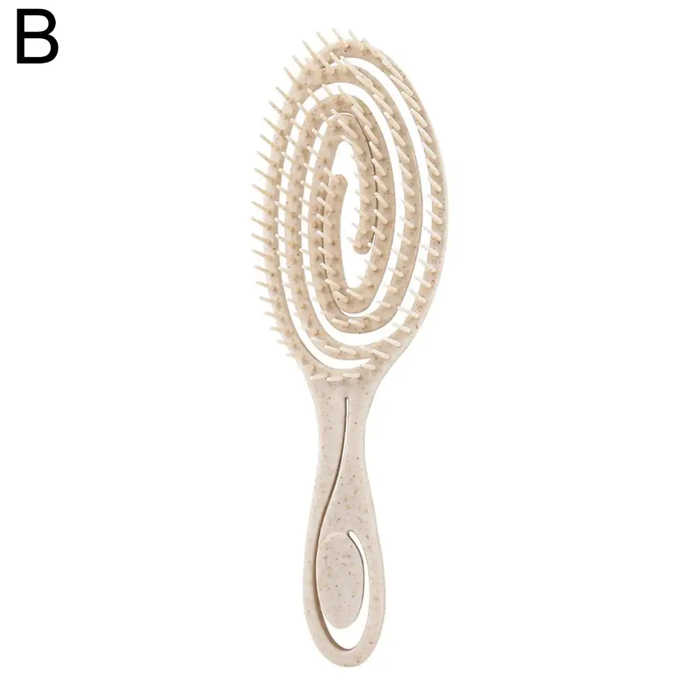 Женская парикмахерская расческа для завивки укладки большой изгиб гладкая