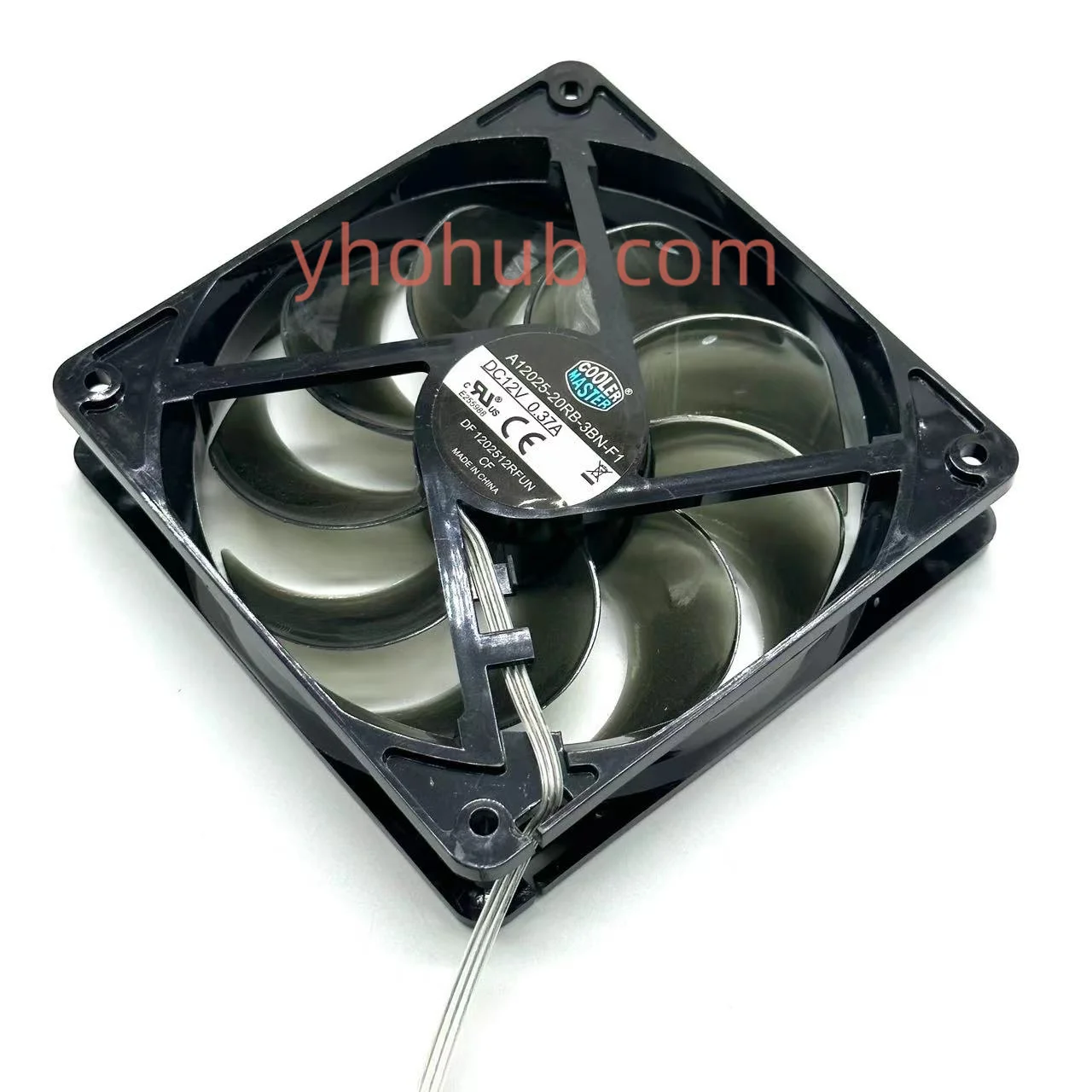 Master A12025-20rb-3bn-f1 Dc 12v 0.37a 120x120x25mm 3-wire Server Cooling Fan