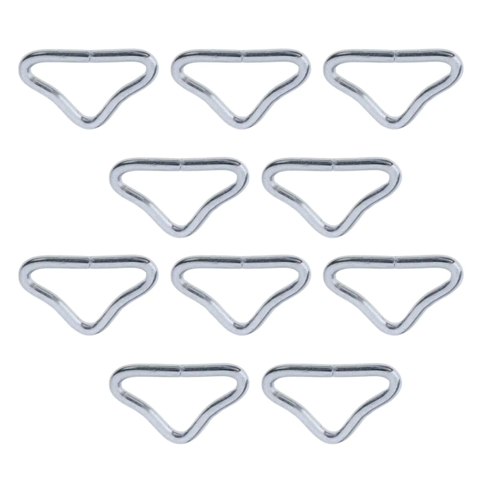 

Многофункциональные треугольные кольца из нержавеющей стали с пряжкой, 10 шт., прочный батут, треугольная Пряжка, прыгающая кровать, v-образн...