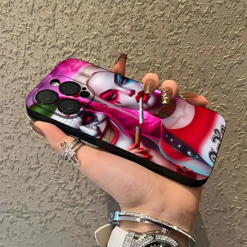 Чехол для телефона Villain H-Harley Quinn IPhone 15 16 13 Pro Max 14 12 11 Xr X 8 7 6 Plus роскошная задняя