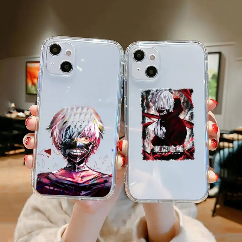 

Anime Tokyo Ghouls terror horror Phone Case Clear Transparent for iPhone 11 12 13 mini pro XS MAX 8 7 6 6S Plus X 5S SE XR 2020