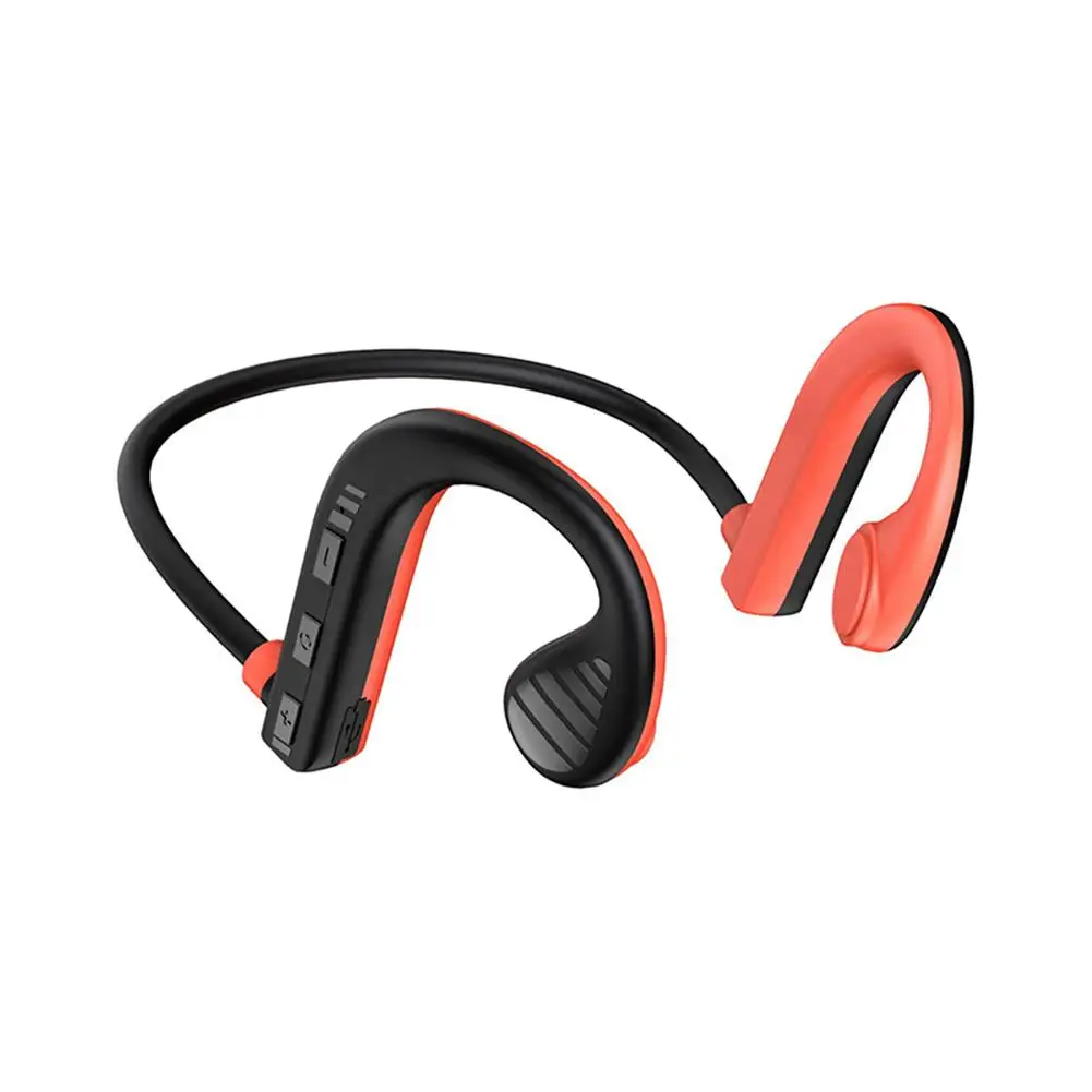 

Bone Conduction Bluetooth-compatible 5.2 Headset Waterproof Sweatproof Stereo Wireless Sports Earphone W10